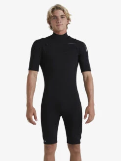 Quiksilver 2/2mm Everyday Sessions - Springsuit Manches Courtes Zip Poitrine Pour Homme