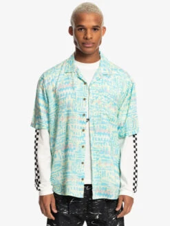 Quiksilver X Stranger Things The Argyle 2022 - Chemise à Manches Courtes Pour Homme